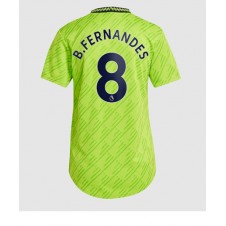 Manchester United Bruno Fernandes #8 Tredjedrakt Kvinner 2022-23 Kortermet
